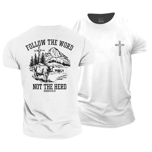 Men's Follow The Word Cotton T-Shirt